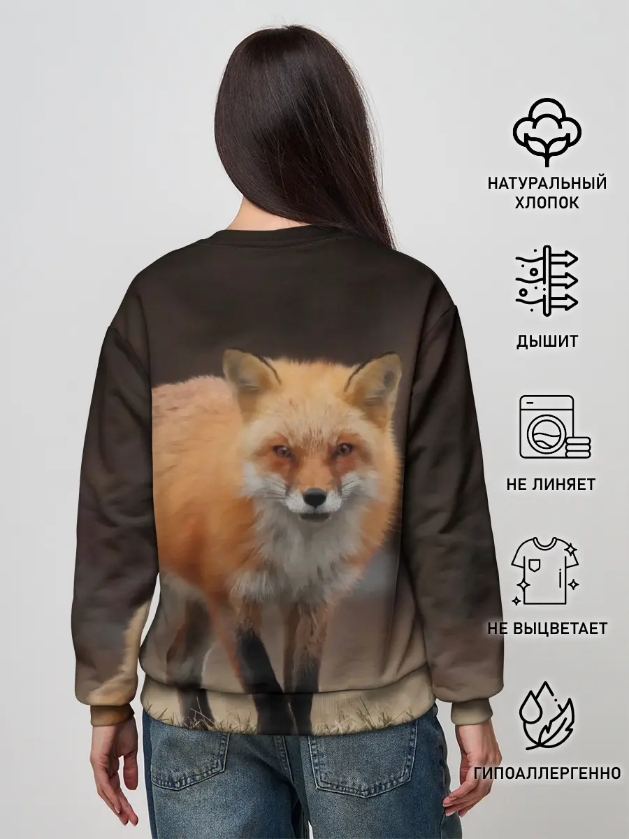 Женский свитшот / Хитрая лисица