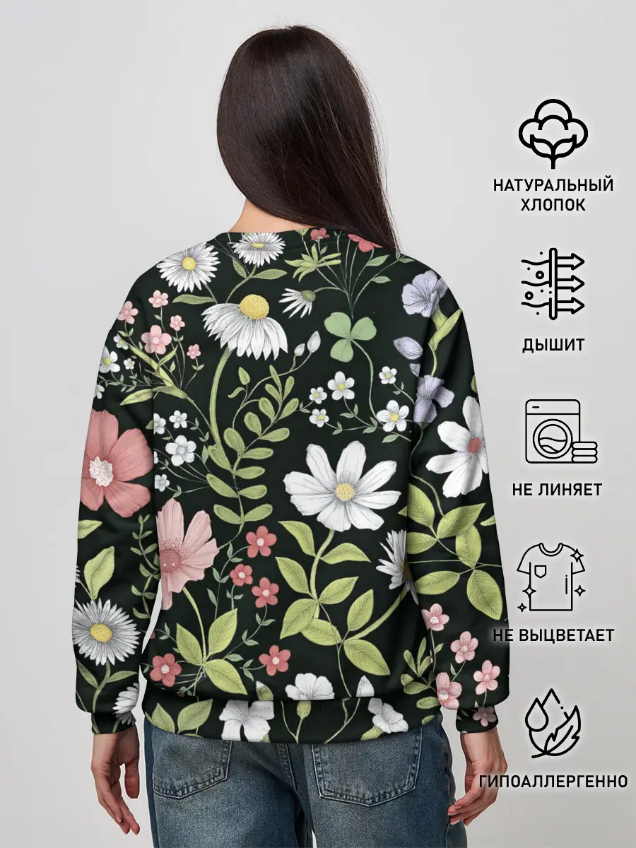 Женский свитшот / Полевые цветы