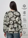 Женский свитшот / Белые цветы