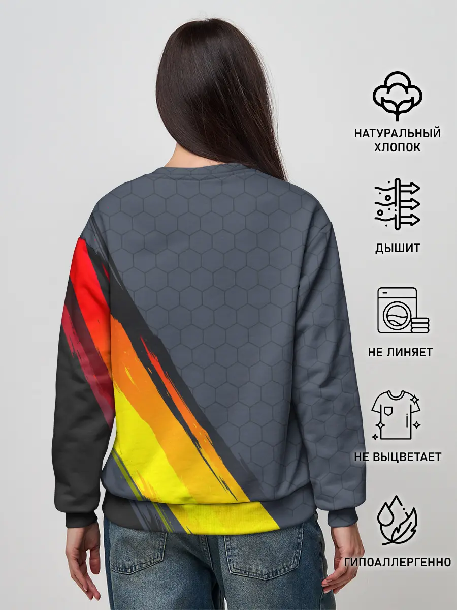 Женский свитшот / Gray Yellow Style