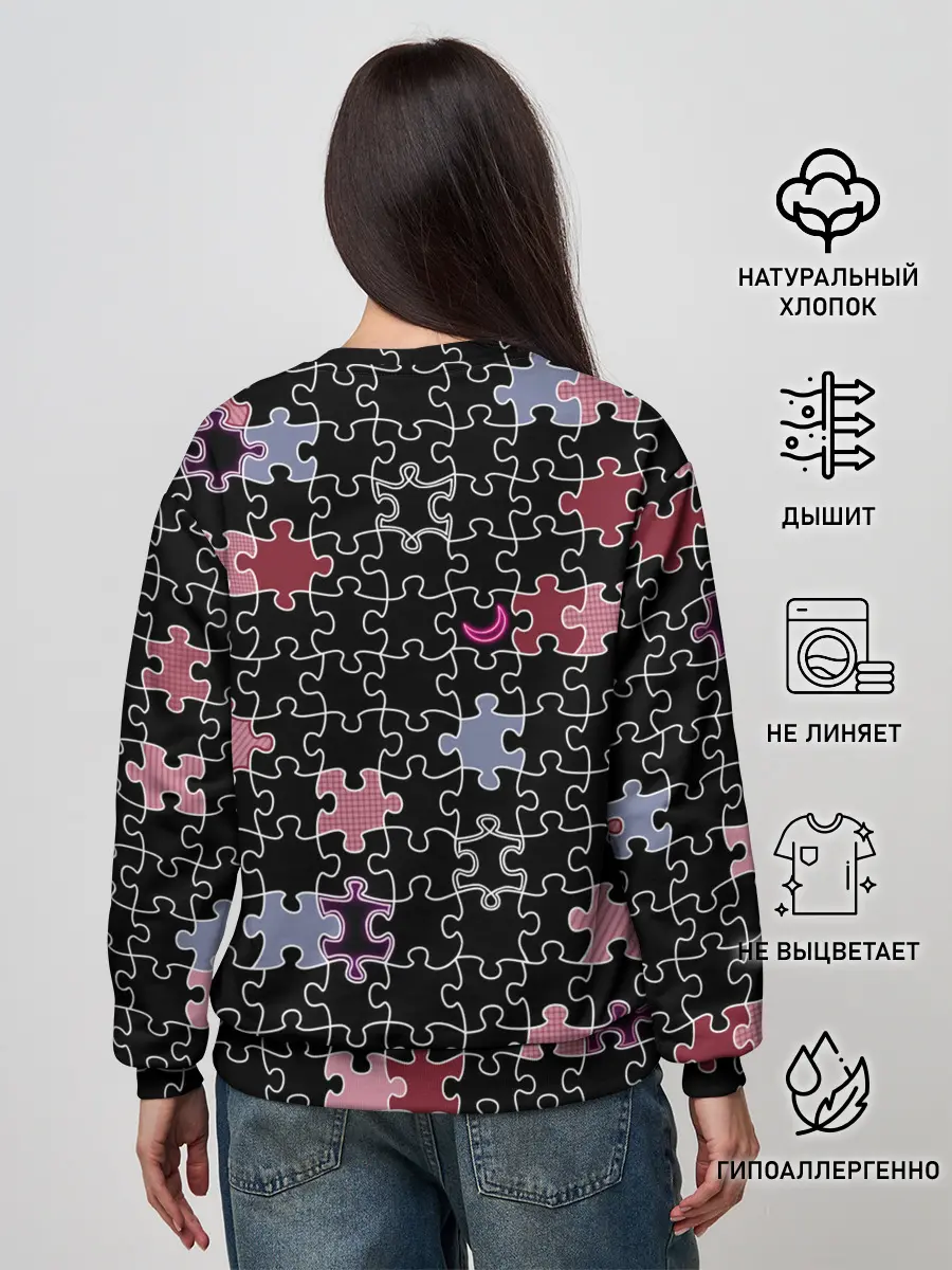 Женский свитшот / Пазлы Винтажный стиль