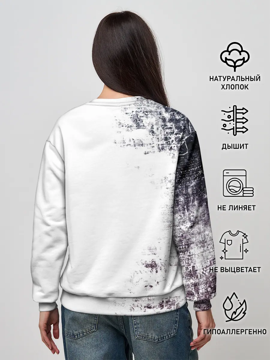 Женский свитшот / Чёрный демонический Аста Либе