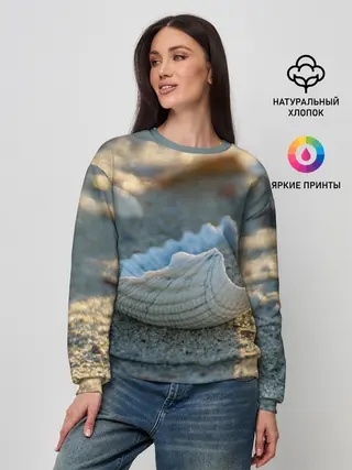 Женский свитшот / Морская ракушка