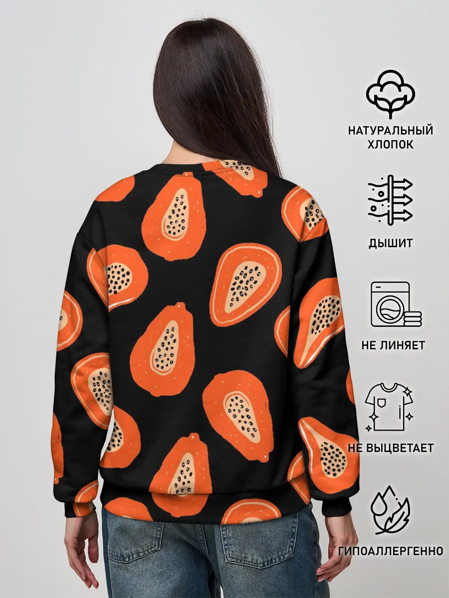Женский свитшот / Папайя