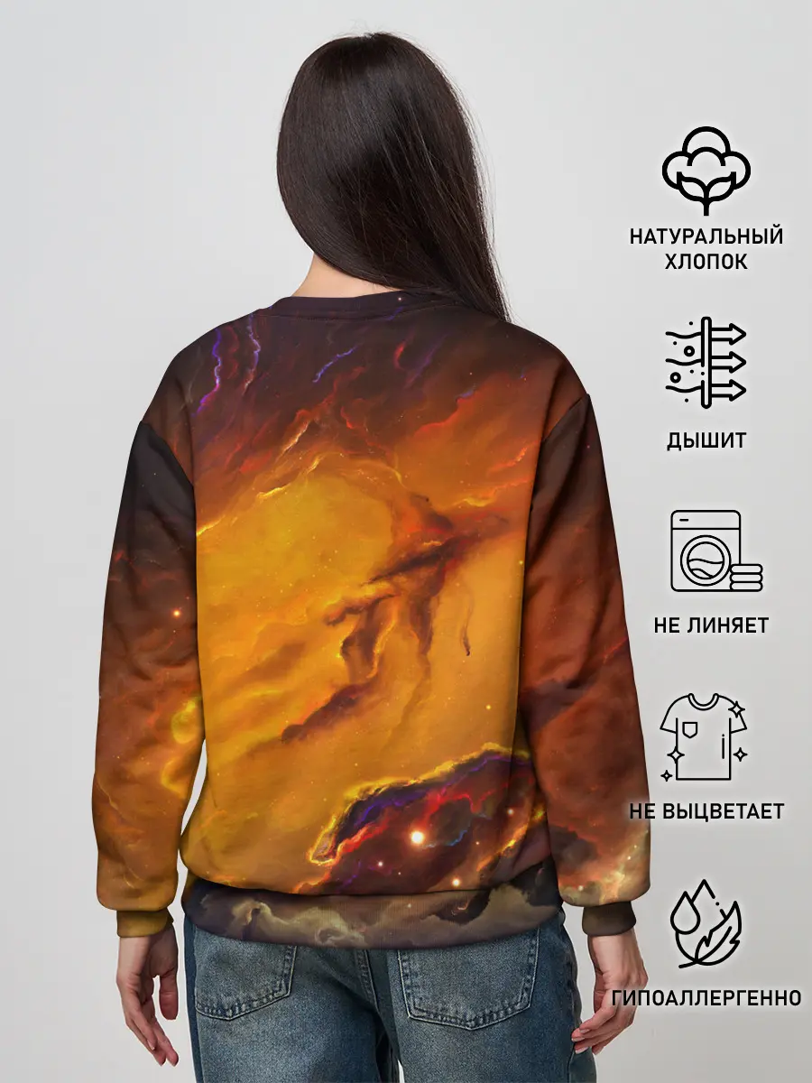 Женский свитшот / Космический кот | Space Cat