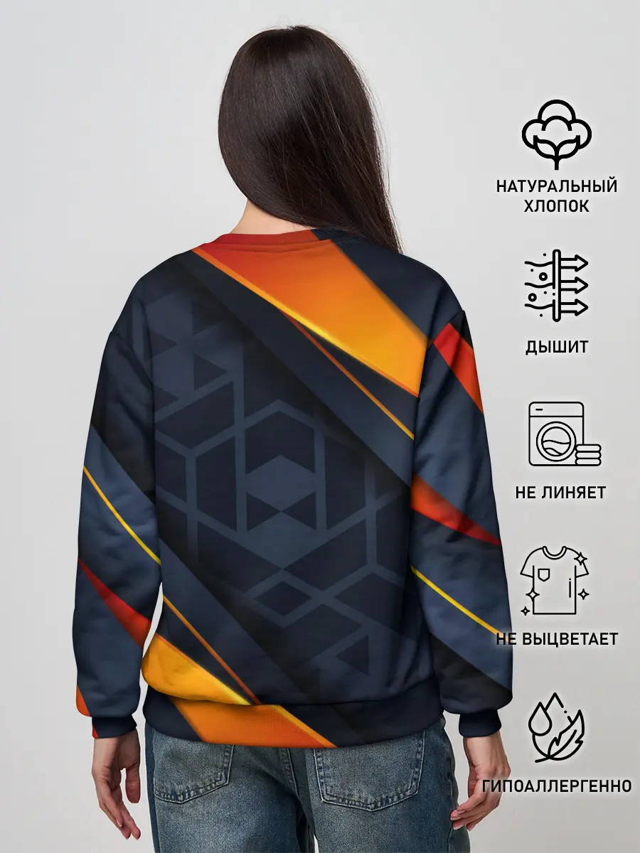 Женский свитшот / BLACK ORANGE