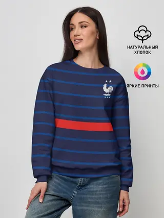 Женский свитшот / форма сборной Франции домашняя