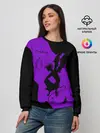 Женский свитшот / Чёрный клевер демон в сиреневом