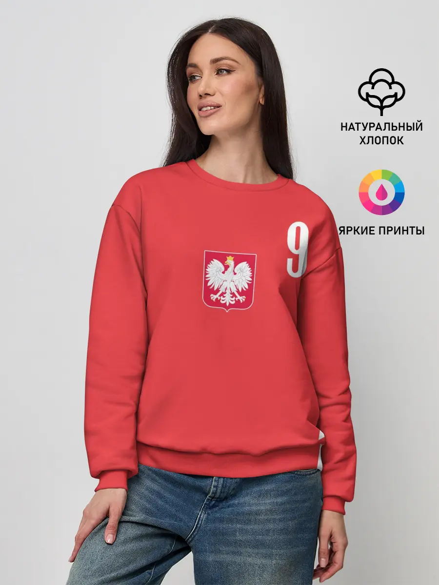 Женский свитшот / Lewandowski Poland 9