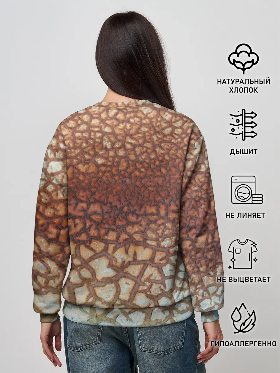 Женский свитшот / Пустынные Трещины