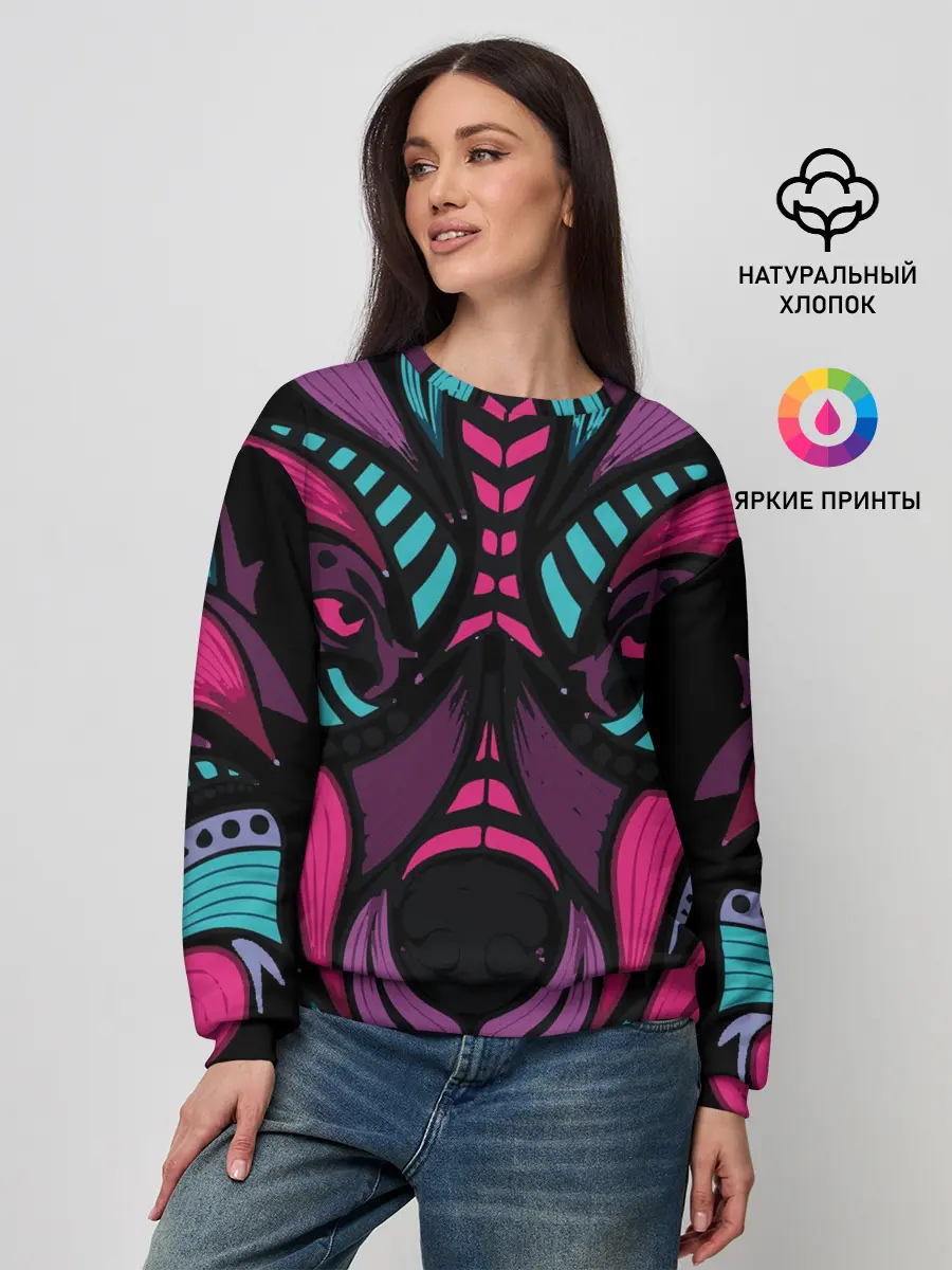 Женский свитшот / Морда волка