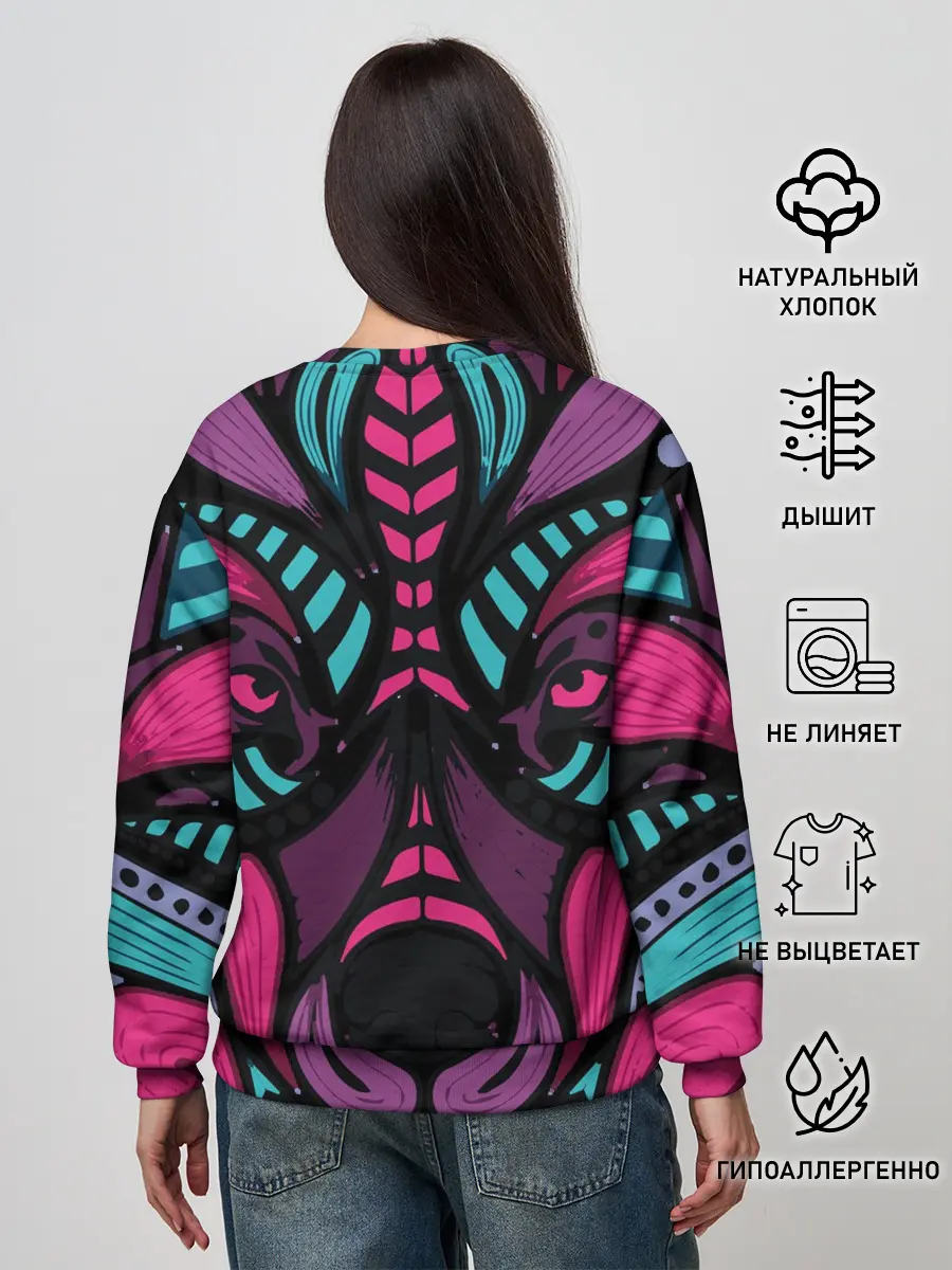 Женский свитшот / Морда волка