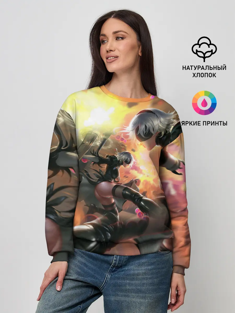 Женский свитшот / 2B | Nier Automata