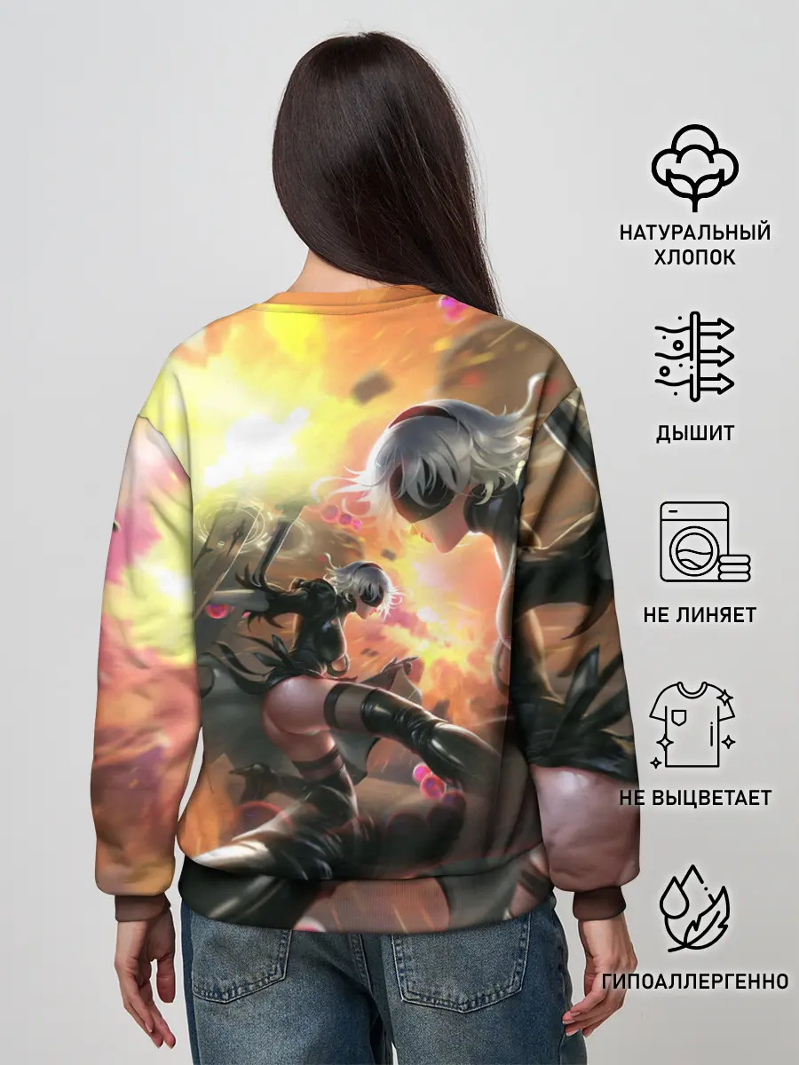 Женский свитшот / 2B | Nier Automata