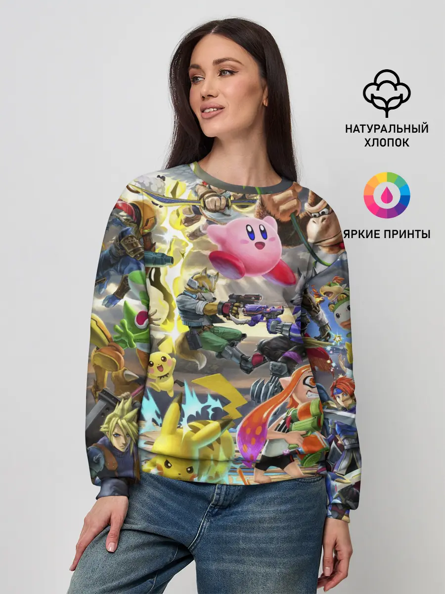 Женский свитшот / Super Smash World