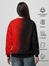 Женский свитшот / Чёрный Аста красный туман