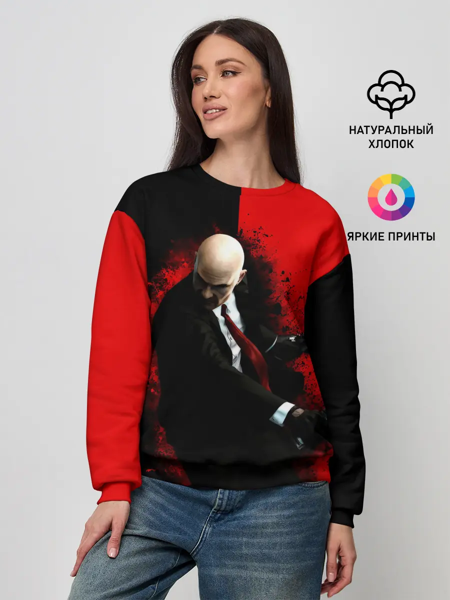 Женский свитшот / Hitman splash