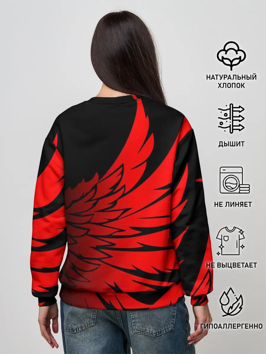 Женский свитшот / YAMAHA / ЯМАХА / МОТОСПОРТ