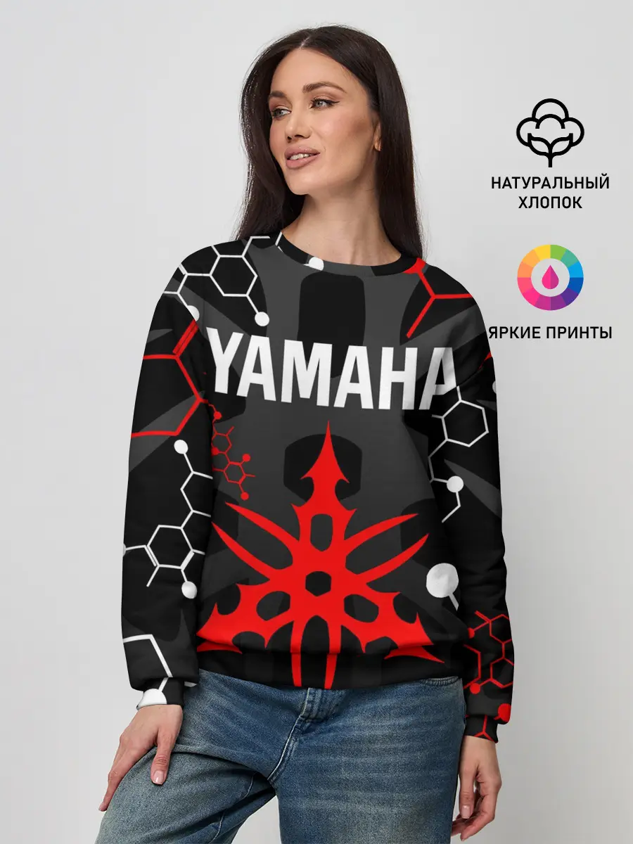 Женский свитшот / YAMAHA / ЯМАХА / МОТОСПОРТ