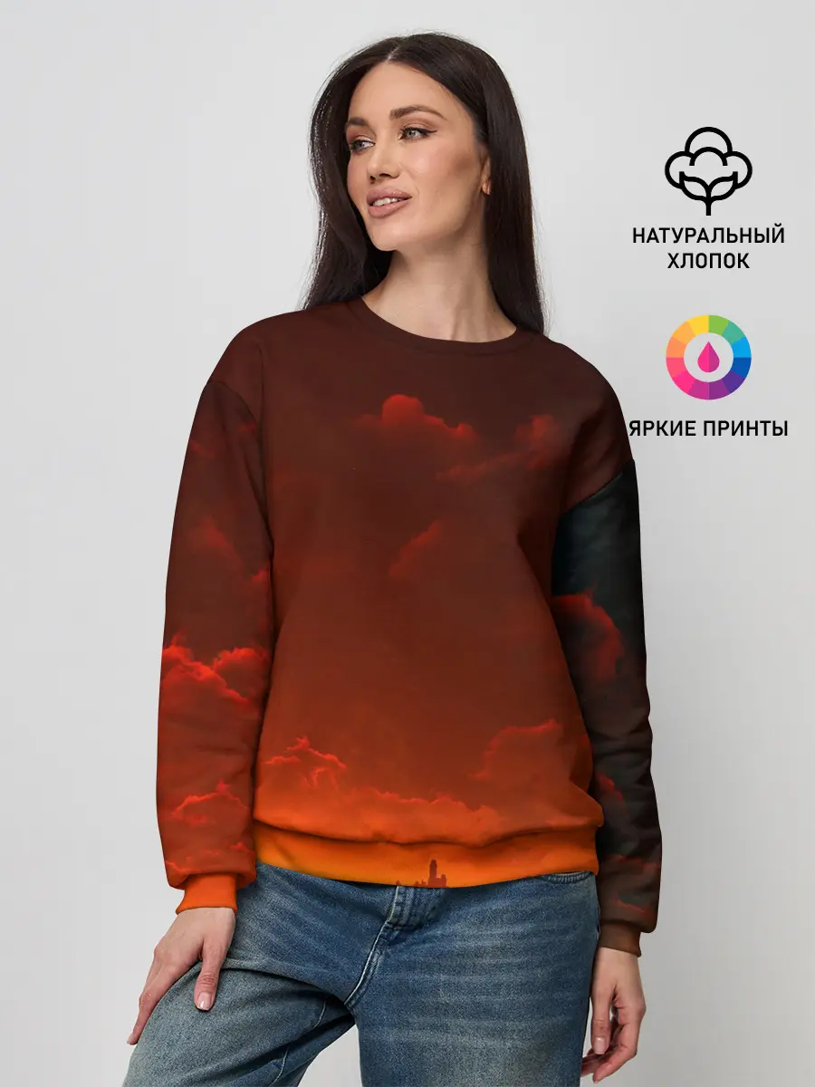 Женский свитшот / Кровавый закат
