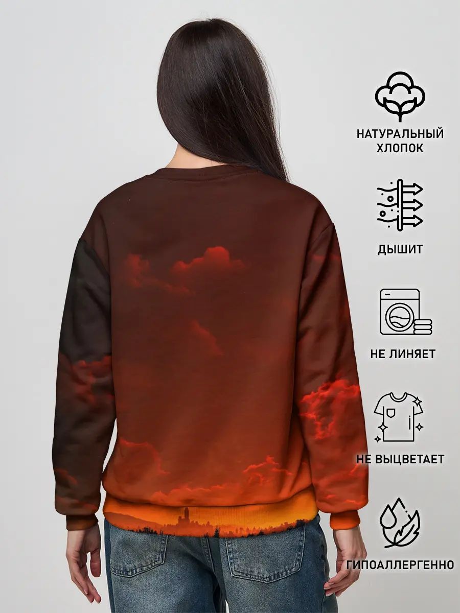 Женский свитшот / Кровавый закат