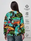 Женский свитшот / Пальмы, волны, серфинг