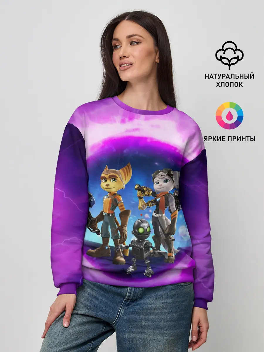 Женский свитшот / Ratchet & Clank 2 Rift Apart