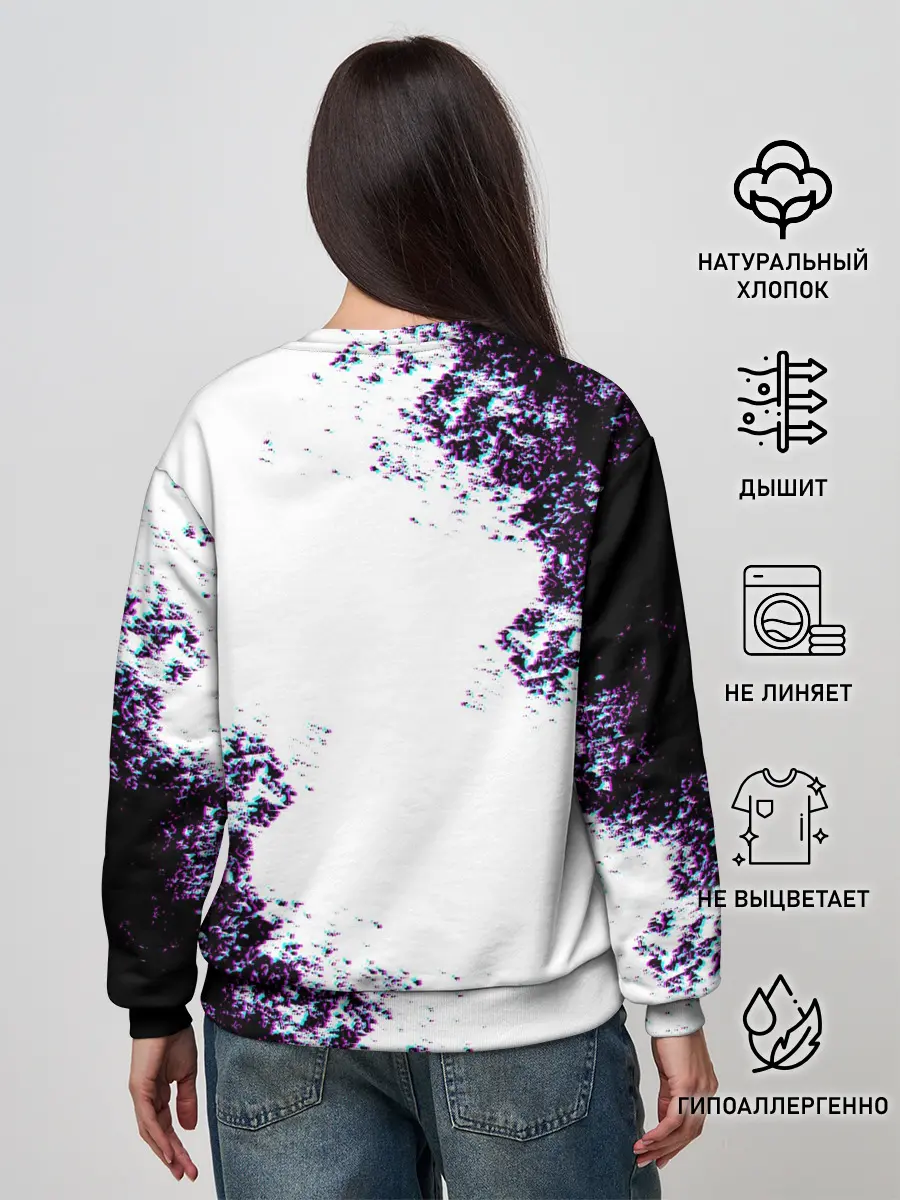 Женский свитшот / THE WITCHER GLITCH / ГЛИТЧ