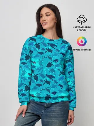 Женский свитшот / Черепашки