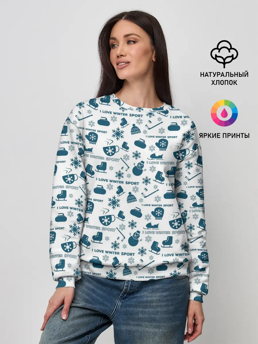 Женский свитшот / Зимние виды спорта