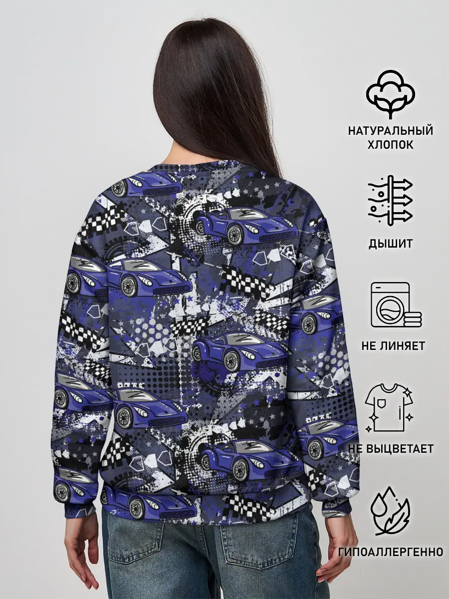 Женский свитшот / Гоночная машина