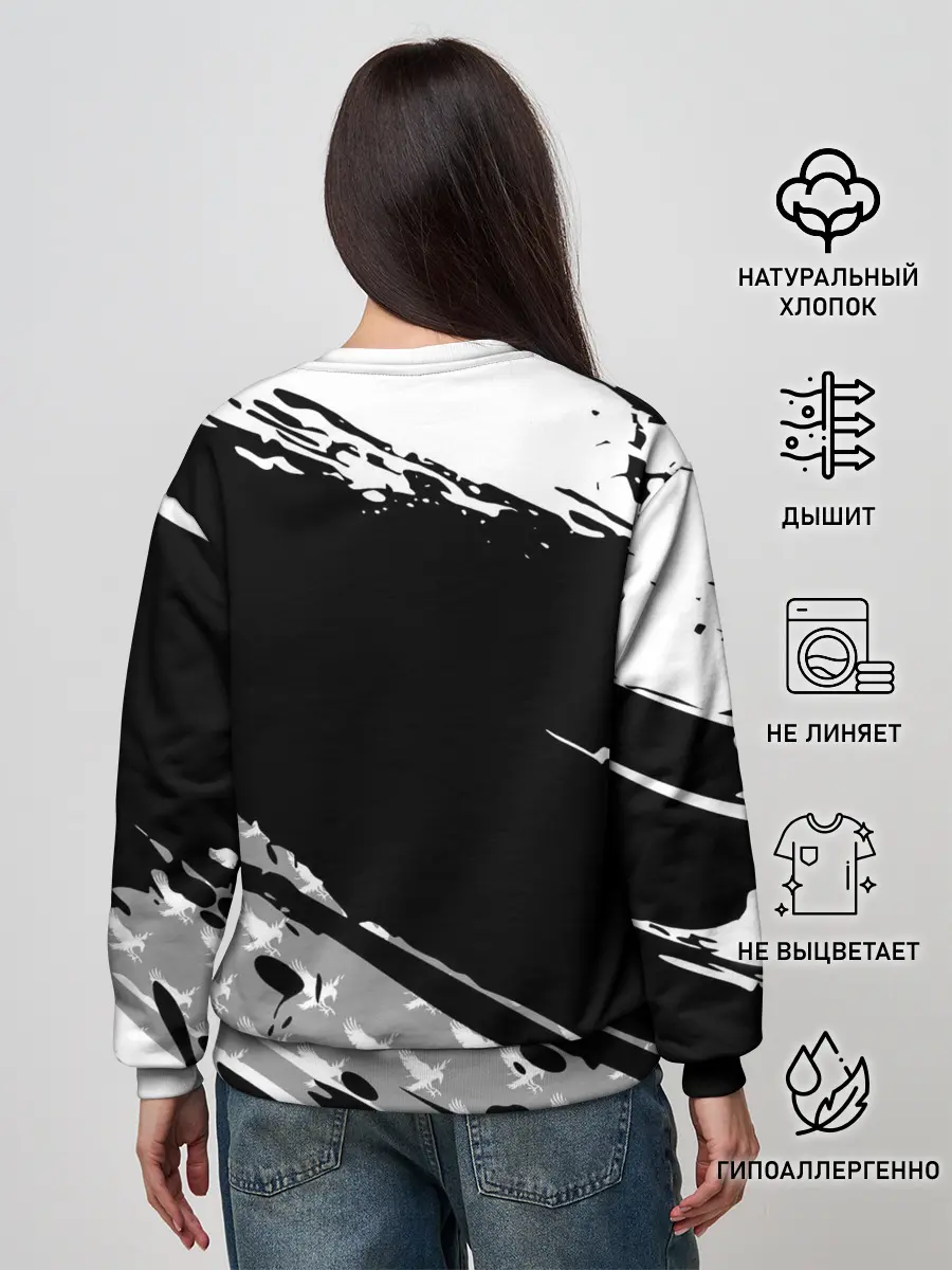 Женский свитшот / Haikyuu!! Ворон иероглиф