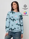 Женский свитшот / Косатки киты