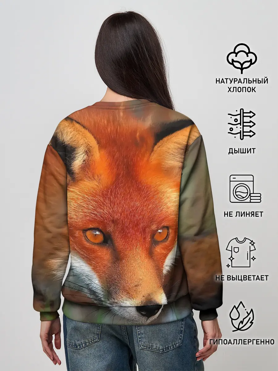Женский свитшот / Лисица охотница