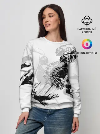 Женский свитшот / Всадник и чёрт