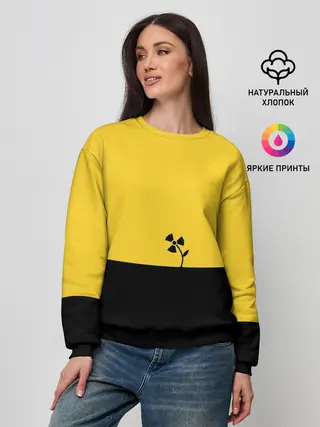 Женский свитшот / Радиоактивный цветок