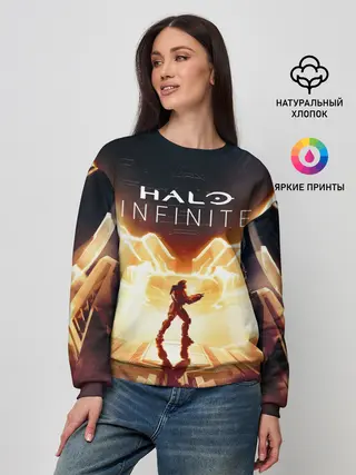 Женский свитшот / Halo infinite Мастер Чиф