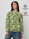 Женский свитшот / Камуфляж из черепов