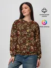 Женский свитшот / Черепа в Розах
