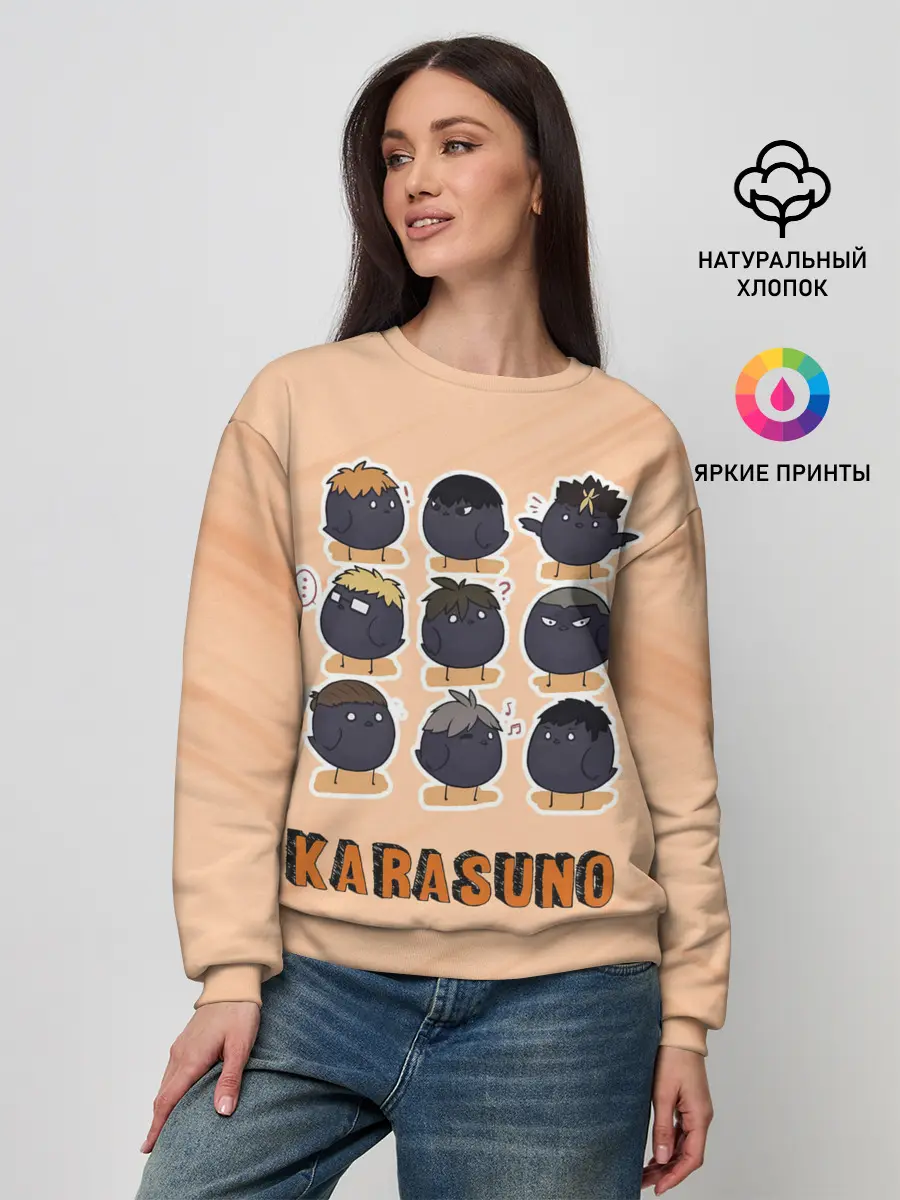 Женский свитшот / Вороны школы Карасуно Haikyu!!