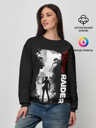 Женский свитшот / Lara in jungle