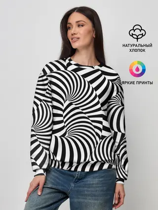 Женский свитшот / Гипнотическая абстракция