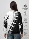 Женский свитшот / Черно Белое пианино