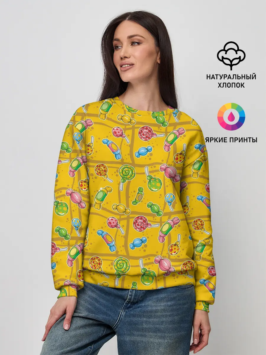 Женский свитшот / Конфеты