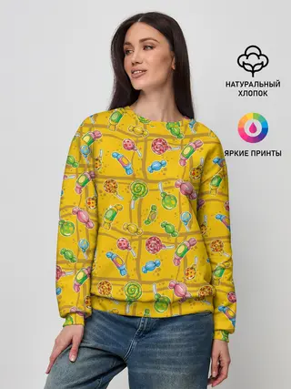 Женский свитшот / Конфеты