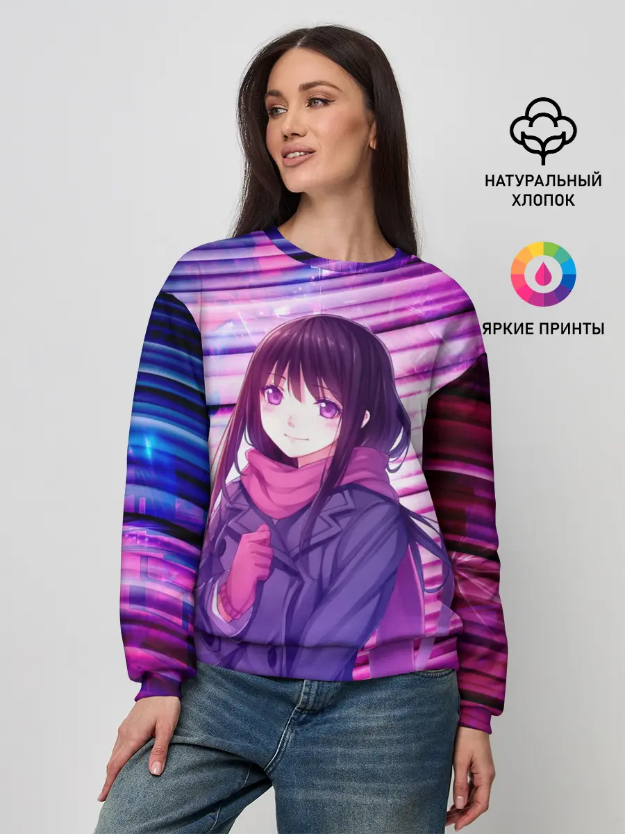 Женский свитшот / Бездомный бог Хиёри