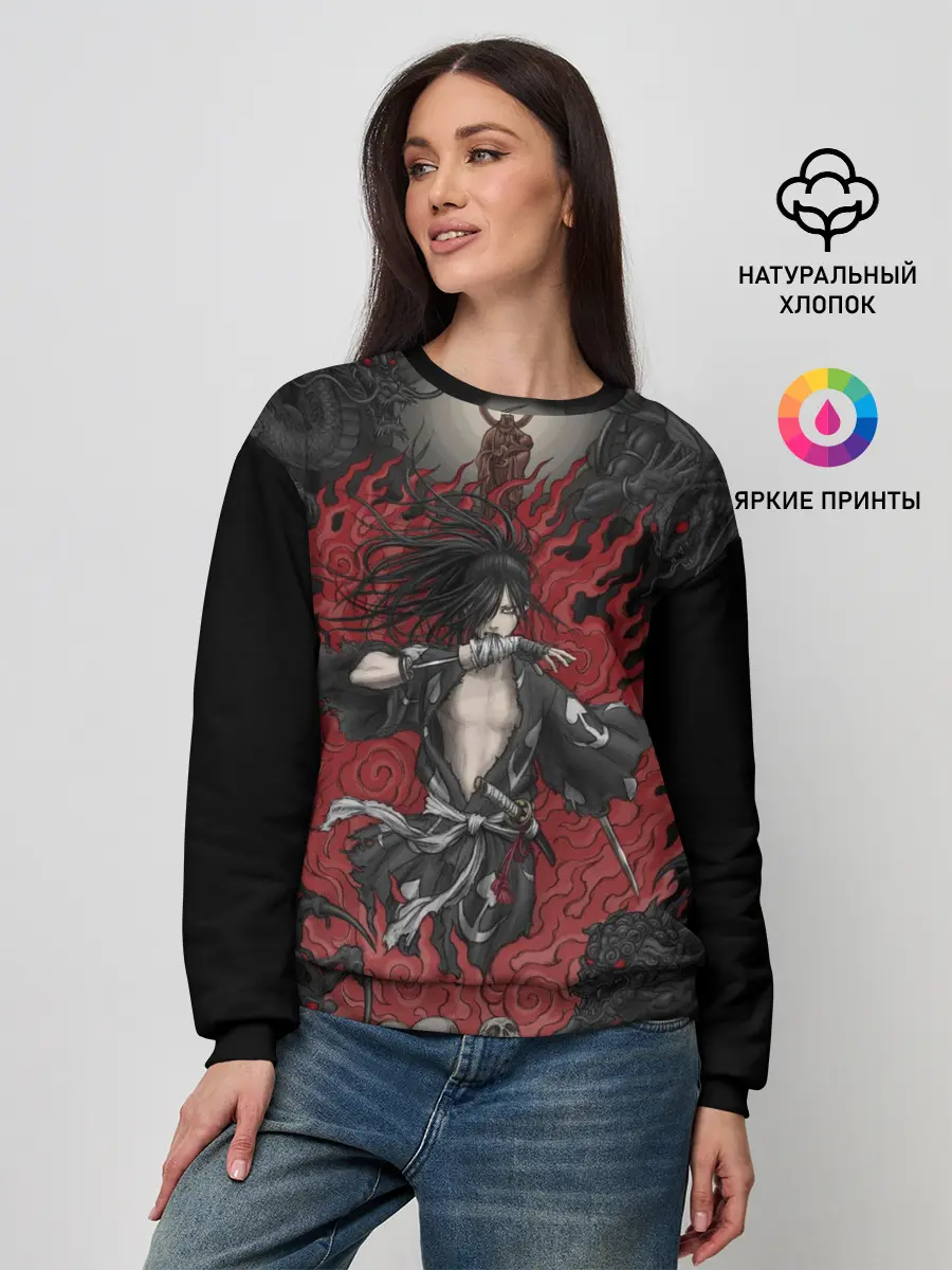 Женский свитшот / ХЯККИМАРУ В ОГНЕ | ДОРОРО