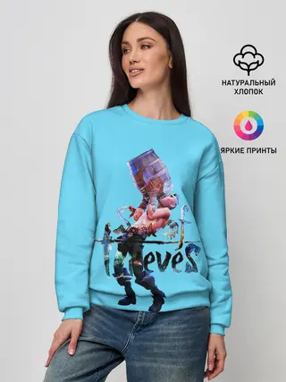 Женский свитшот / Пират с бочкой рома