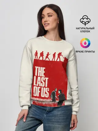 Женский свитшот / Джоэл и Элли в поле