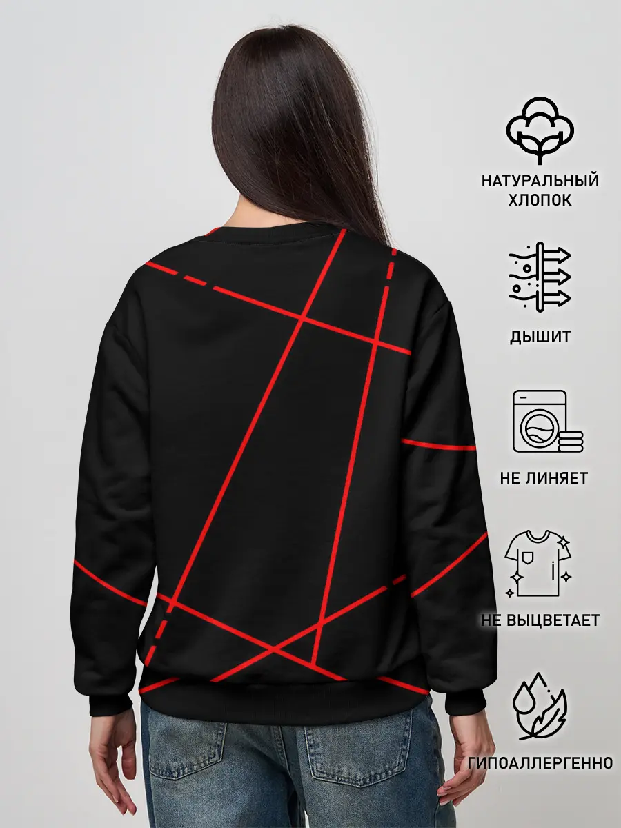 Женский свитшот / Старшая Некома кот | Haikyuu!!